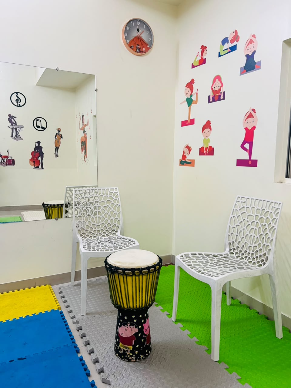 Happy children in therapy